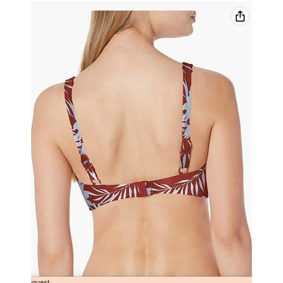 nwt Seafolly Women's Wide Strap Tube Bandeau Bikini Top Swimsuit size 14F - Picture 2 of 2